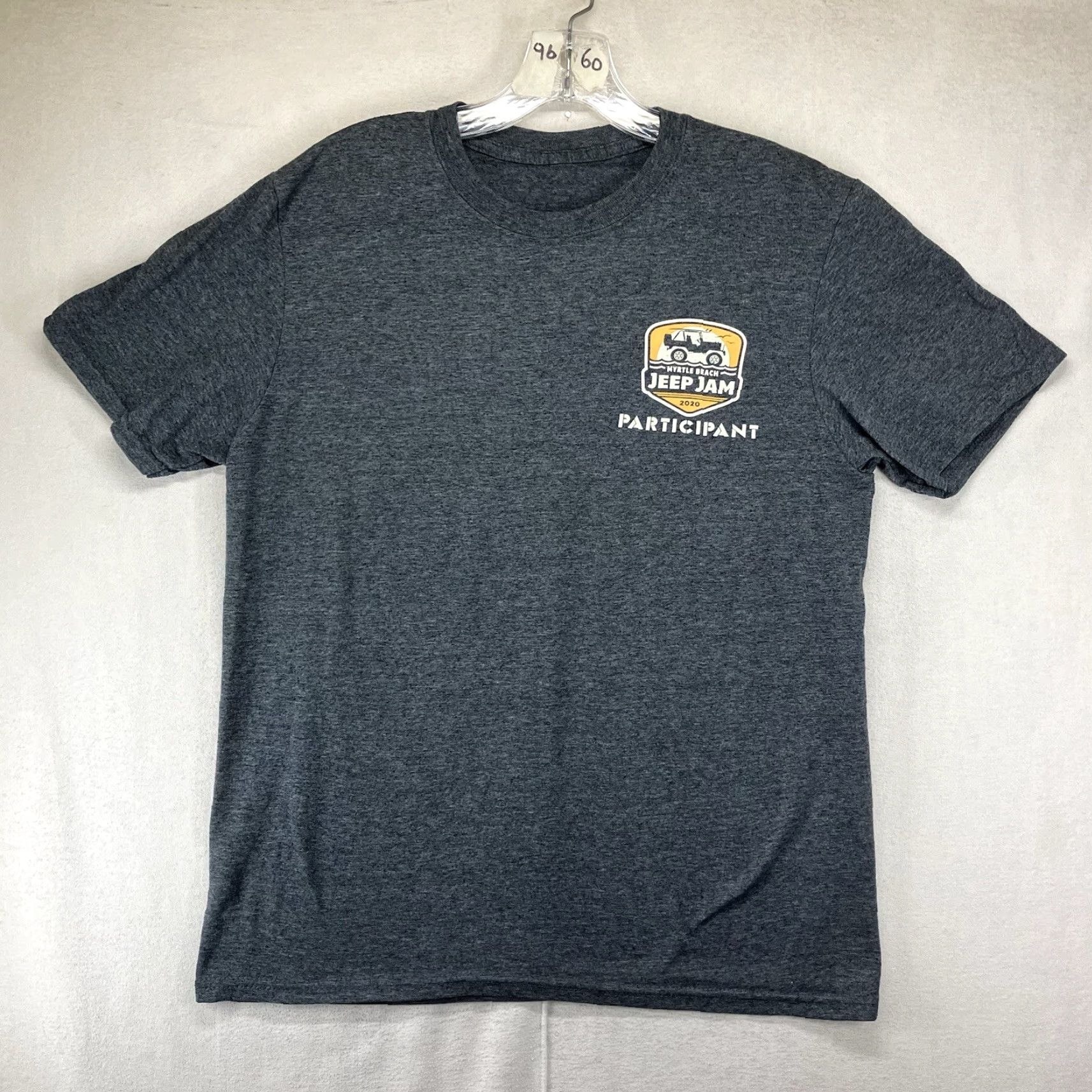 Jeep VINTAGE Jeep T Shirt Mens S Gray Graphic Back Jeep Jam 2020 Limited Edition Beach Cars Mens Size US S / EU 44-46 / 1 - 2 Thumbnail
