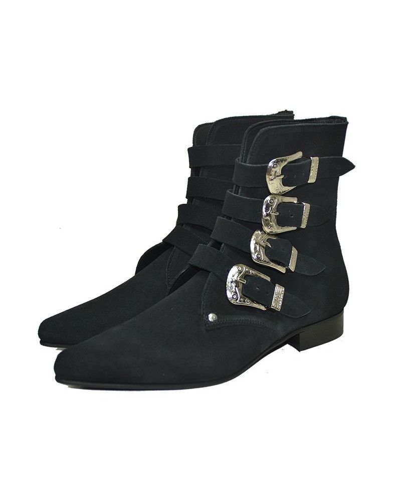 Other LAST DROP Hand Made Suede Western Buckle Boot Winklepickers Size US 9 / EU 42 - 1 Thumbnail