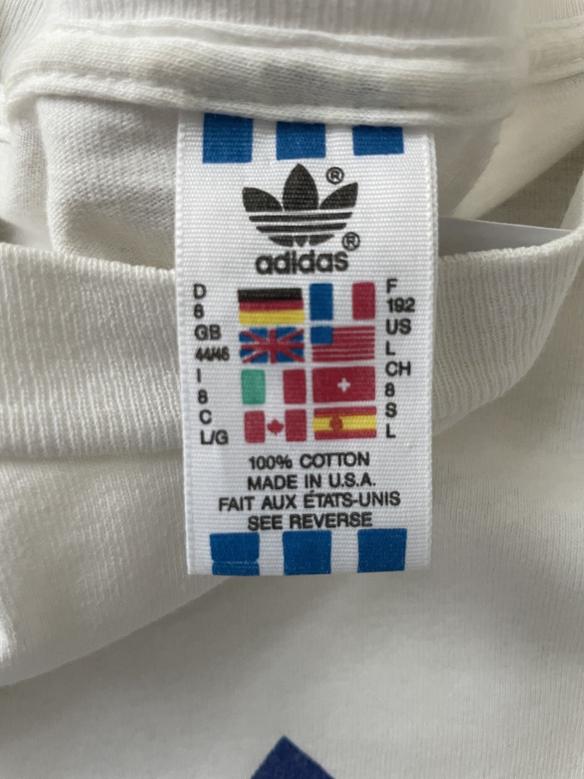 Adidas × Vintage Vintage Adidas Trefoil T-Shirt Size US L / EU 52-54 / 3 - 8 Thumbnail