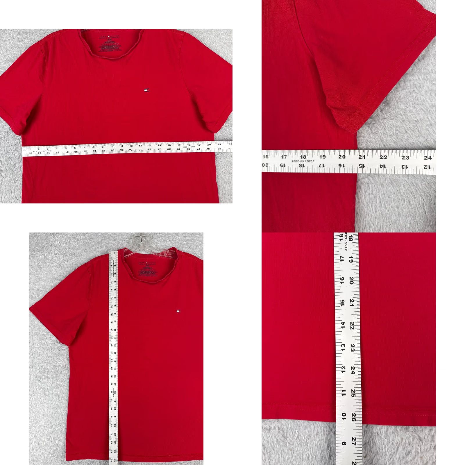 Tommy Hilfiger Tommy Hilfiger Shirt Mens Medium Red Short Sleeve Crew Neck Cotton Logo Outdoor Size US M / EU 48-50 / 2 - 8 Thumbnail