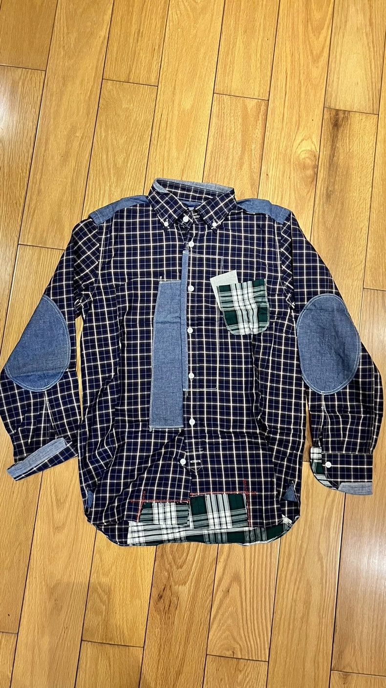 Junya Watanabe CDG Junya Watanabe Check Patch Shirt Size S / US 4 / IT 40 - 1 Thumbnail