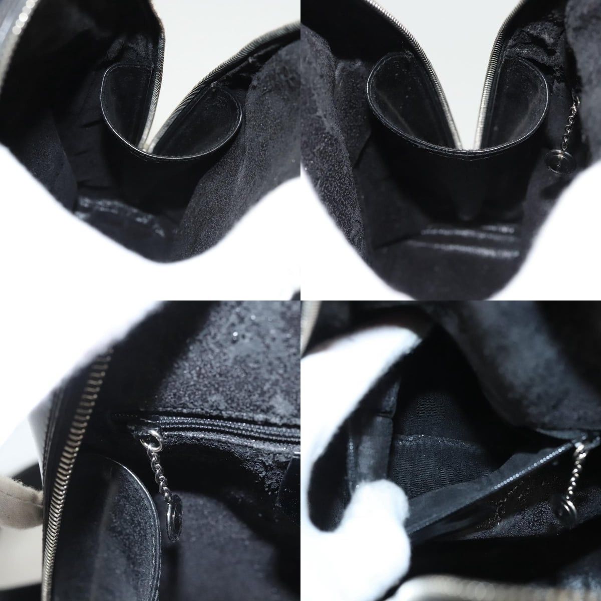 Gucci GUCCI Bamboo Shoulder Bag Enamel Black Silver 003 3444 003 Size ONE SIZE - 12 Thumbnail