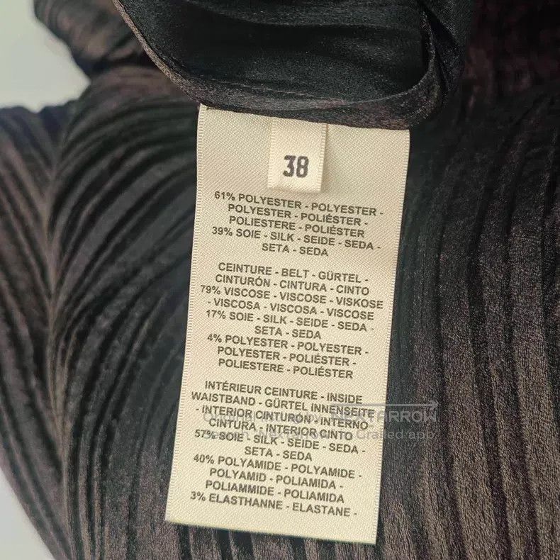 Hermes Hermes Dark brown leather chain pleated skirt Size 25" / US 0 / IT 36 - 5 Thumbnail