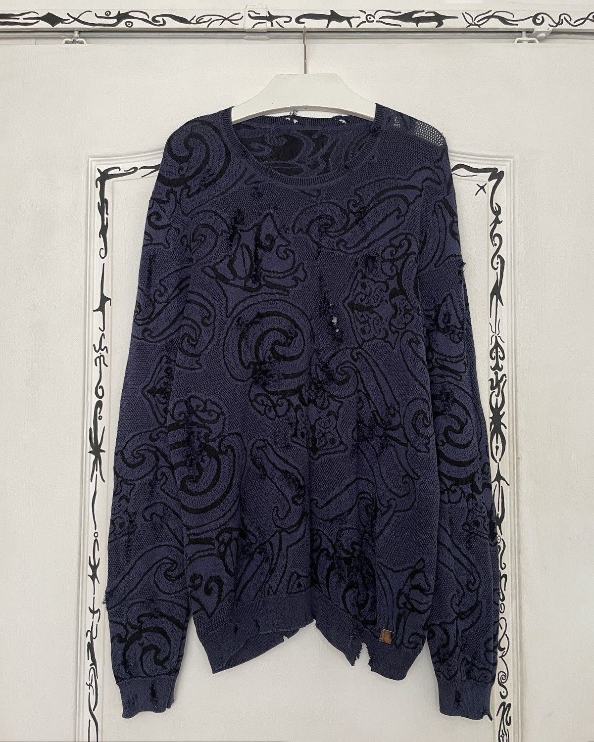 Versace Distressed Knitwear