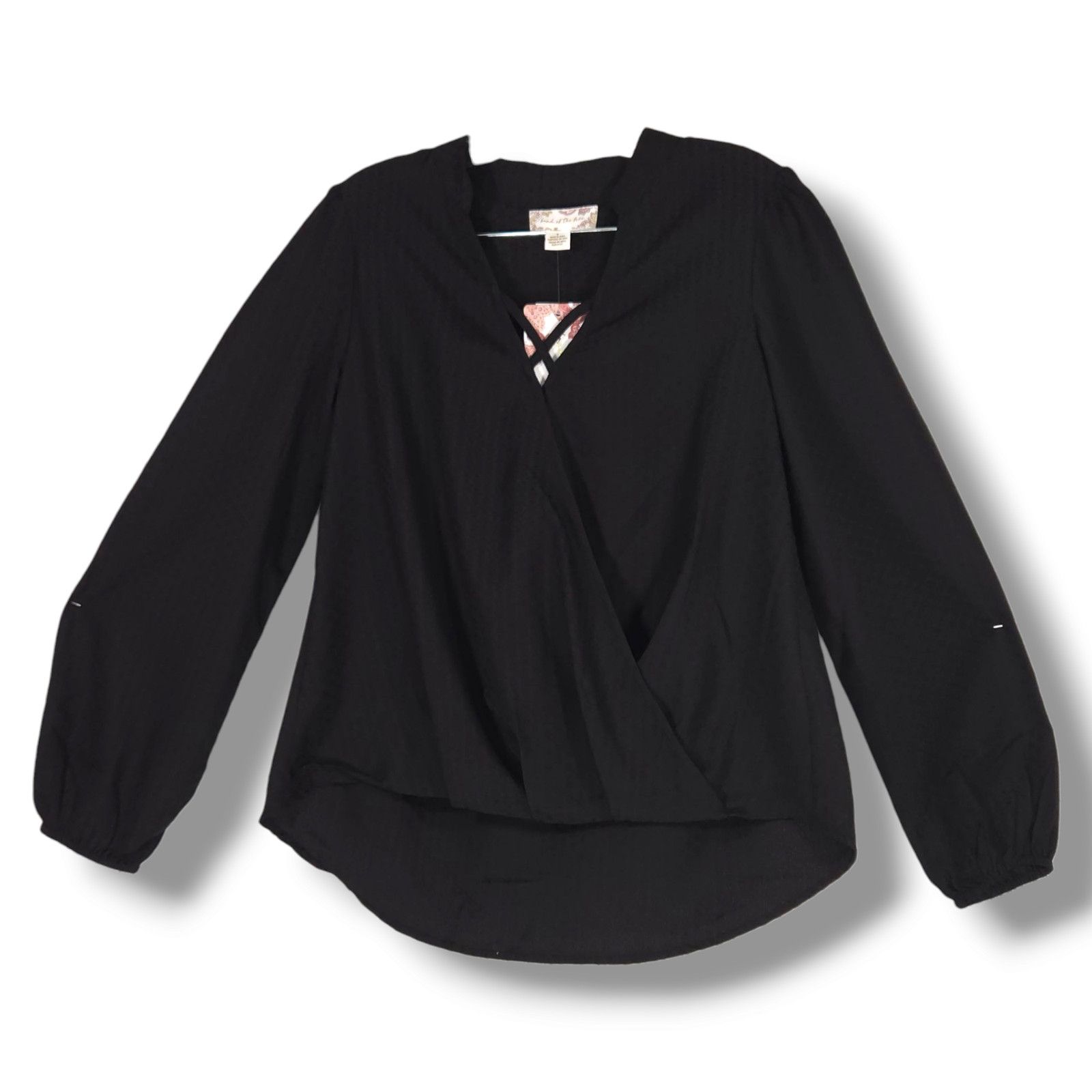 Other NWT Band of the Free Hallie Black Crossover Top Sz. S [4-6] Size S / US 4 / IT 40 - 2 Thumbnail