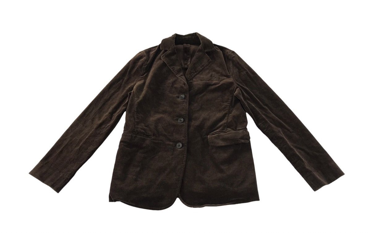 Japanese Brand Ray Beam Corduroy Coat Jacket Full Button Double Pocket Size XS / US 0-2 / IT 36-38 - 1 Thumbnail