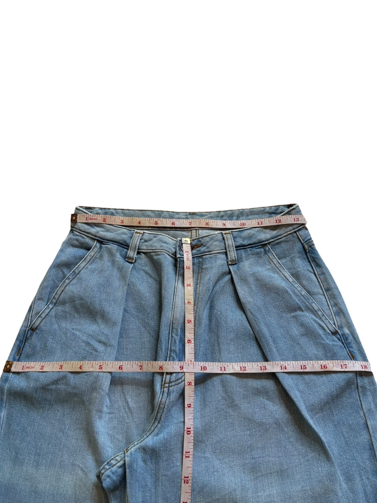 GU × Japanese Brand Vintage GU Blue Wash Loose Baggy Jeans Size US 27 - 12 Thumbnail