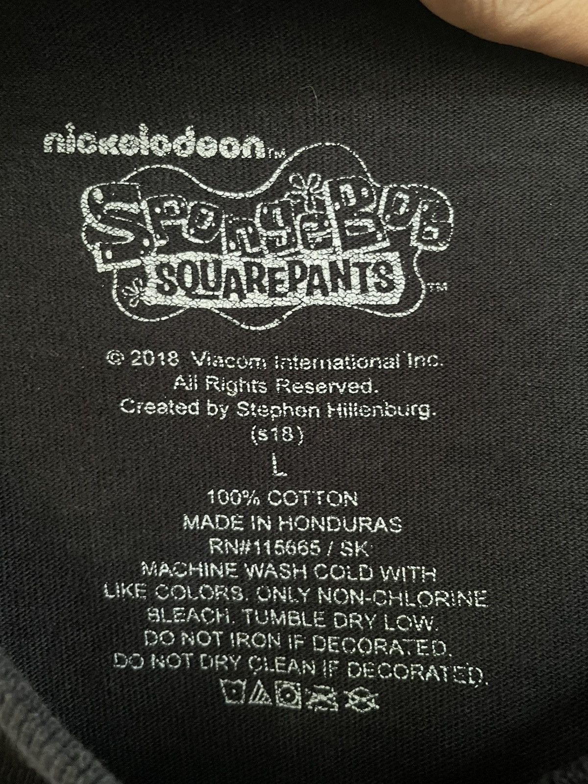 Nickelodeon Spongebob Nickelodeon Copyright 2018 on tag Size US L / EU 52-54 / 3 - 3 Thumbnail