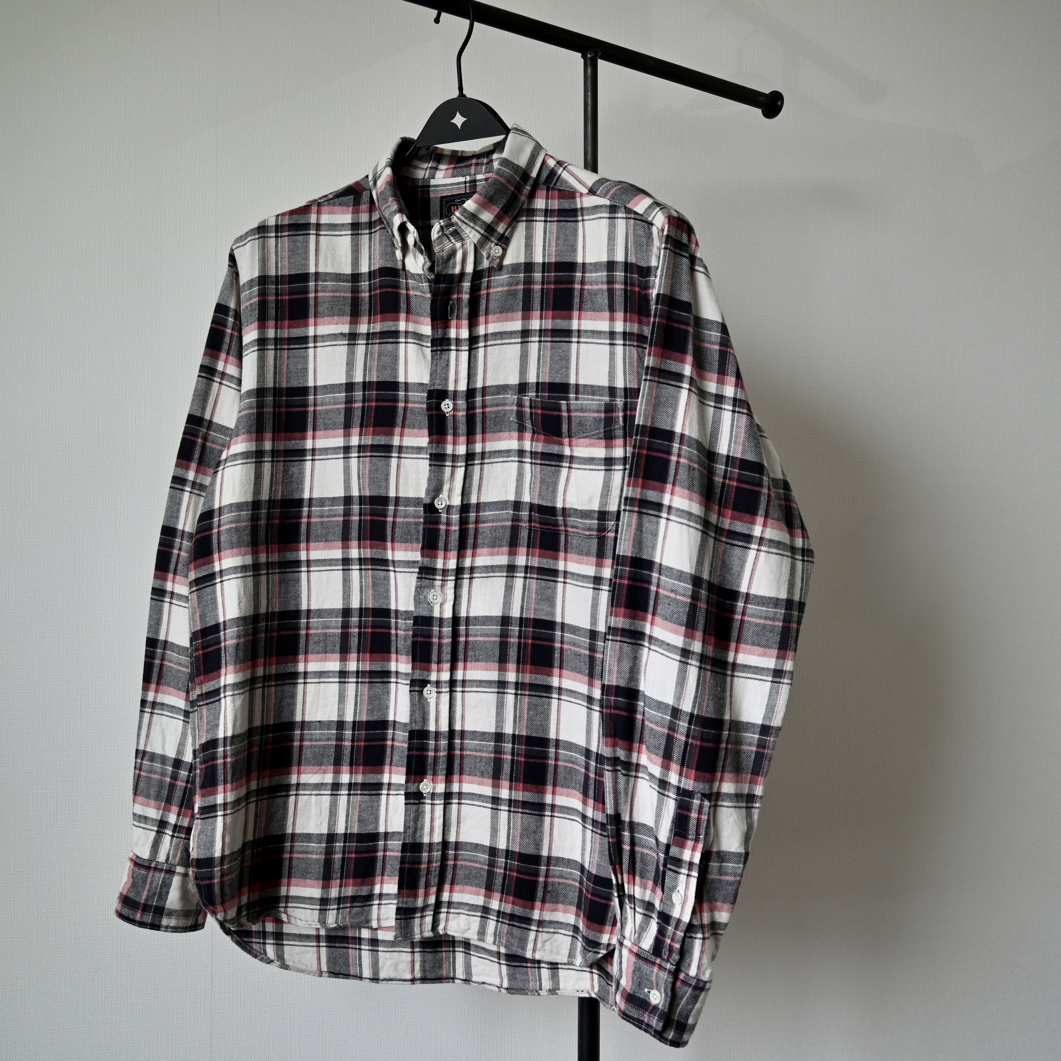 Beams Plus BEAMS Plus 85/15 cotton linen plaid shirt made in Japan Size US M / EU 48-50 / 2 - 1 Thumbnail