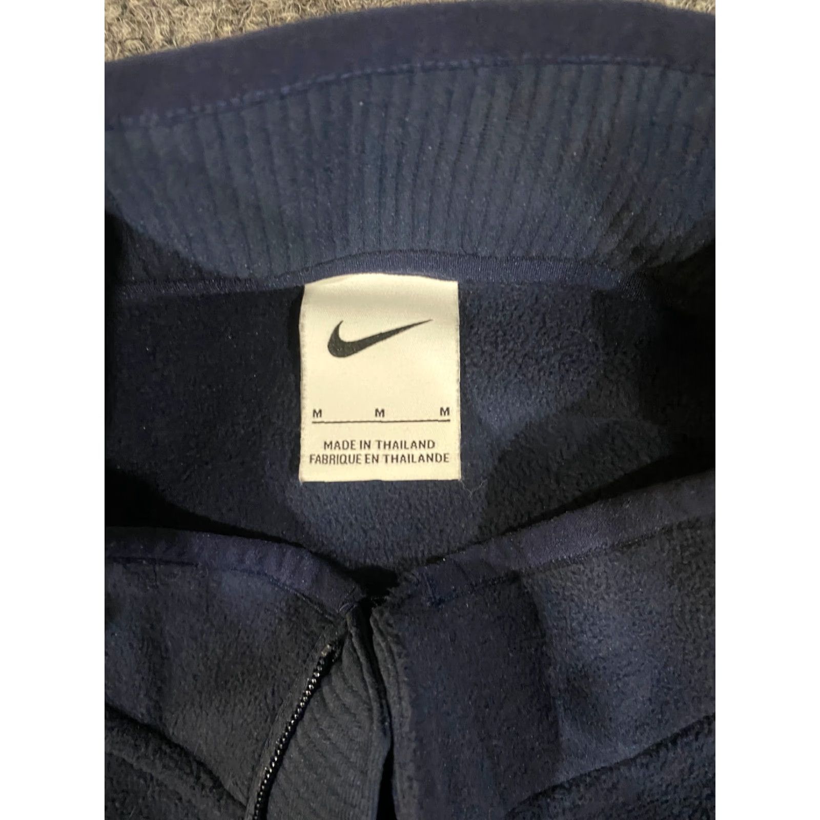 Nike Nike Sportswear Sweatshirt Pullover Mens M Navy Fleece Zip Mock Neck Logo Pocket Long Sleeve Regular Size US M / EU 48-50 / 2 - 4 Thumbnail
