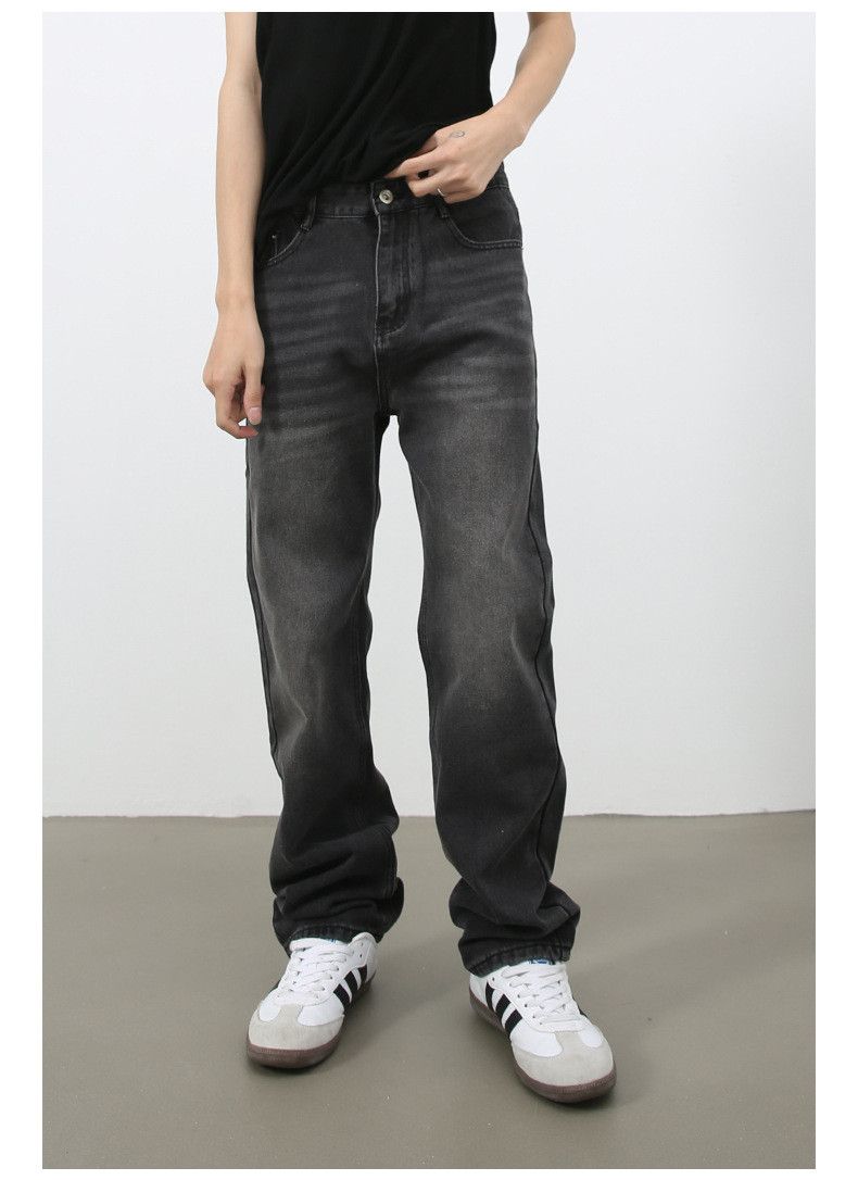 Japanese Brand × Jean Japanese retro distressed washed straight jeans Size US 32 / EU 48 - 3 Thumbnail