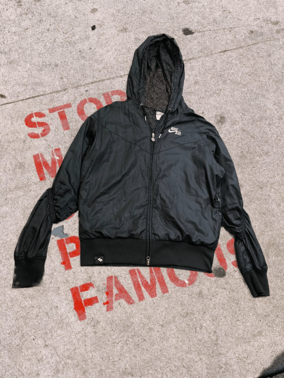 Nike Nike Womens Vintage Windbreaker jacket black Size L / US 10 / IT 46 - 1 Thumbnail