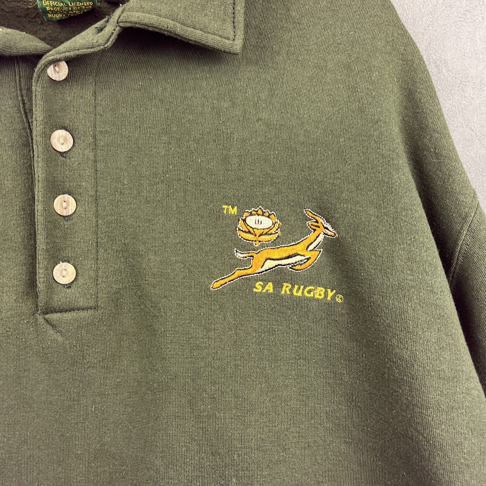 Vintage South African Rugby Pullover Sweatshirt Men Large Gazelle Size US L / EU 52-54 / 3 - 5 Thumbnail