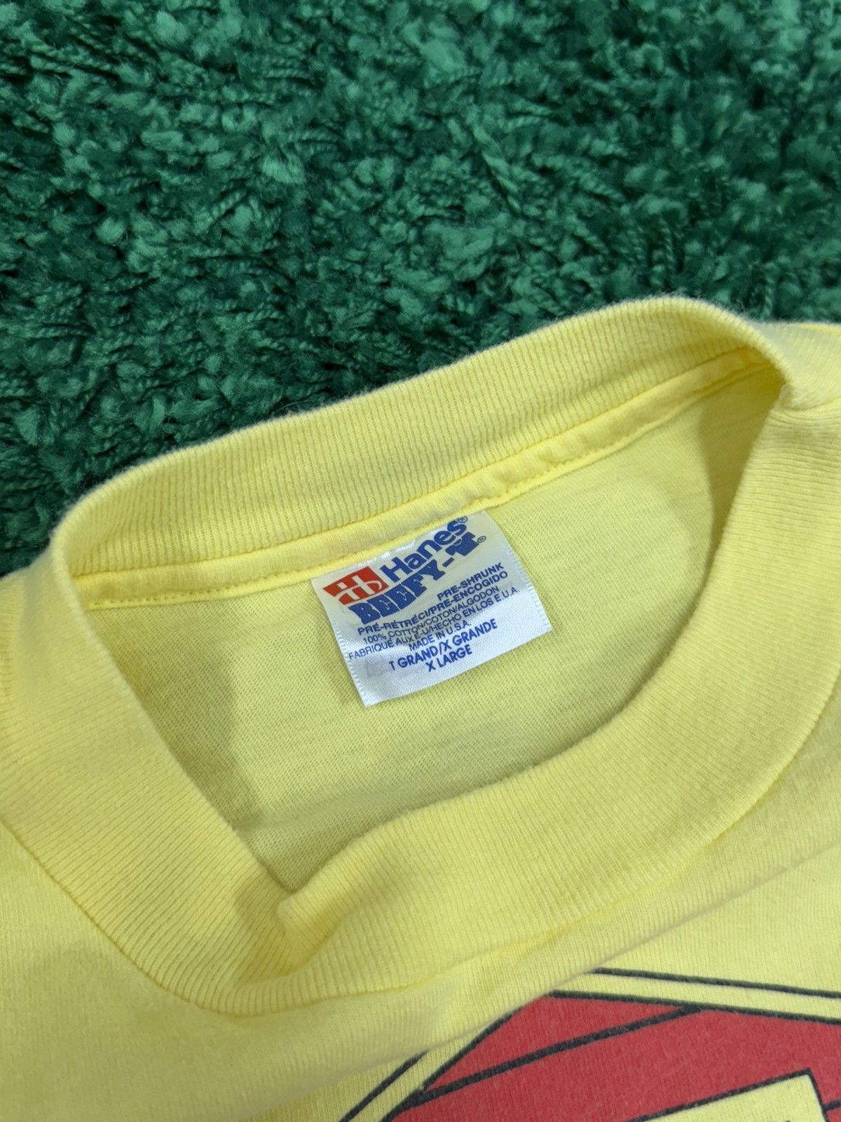 Hanes × Vintage 90s Yellow Hanes Farmer / Barn Country Fair Tee 1994 XL Size US XL / EU 56 / 4 - 5 Thumbnail