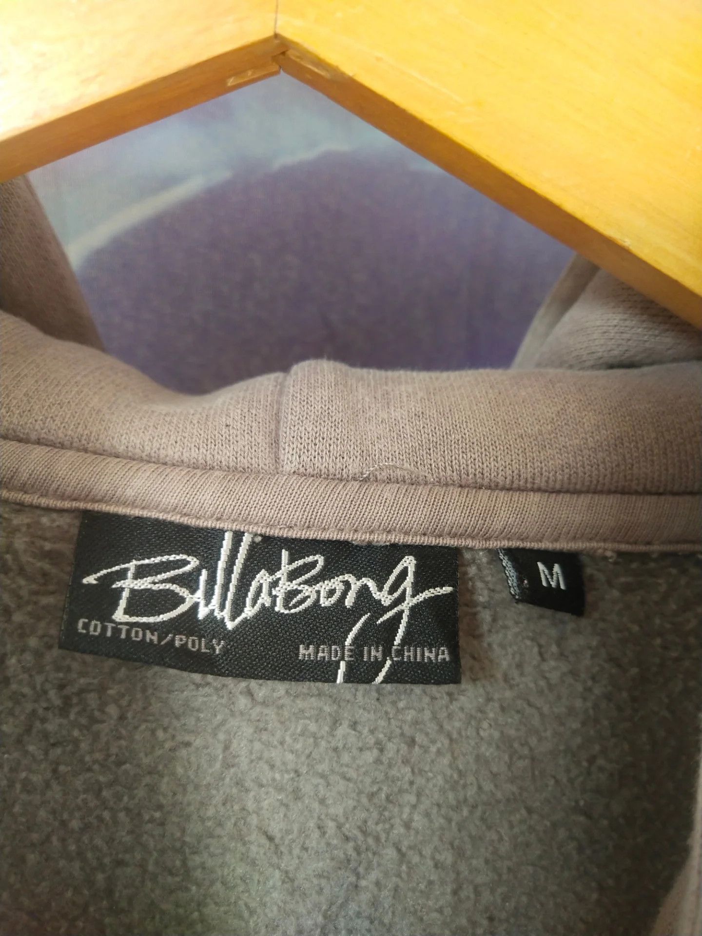Billabong Billabong Brown Cotton/Poly Full-Zip Hoodie Size US M / EU 48-50 / 2 - 7 Thumbnail
