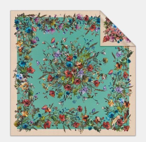 Dior o1w1db11024 Size: OS / D-Millefiori 90 Square Scarf Size ONE SIZE - 2 Thumbnail