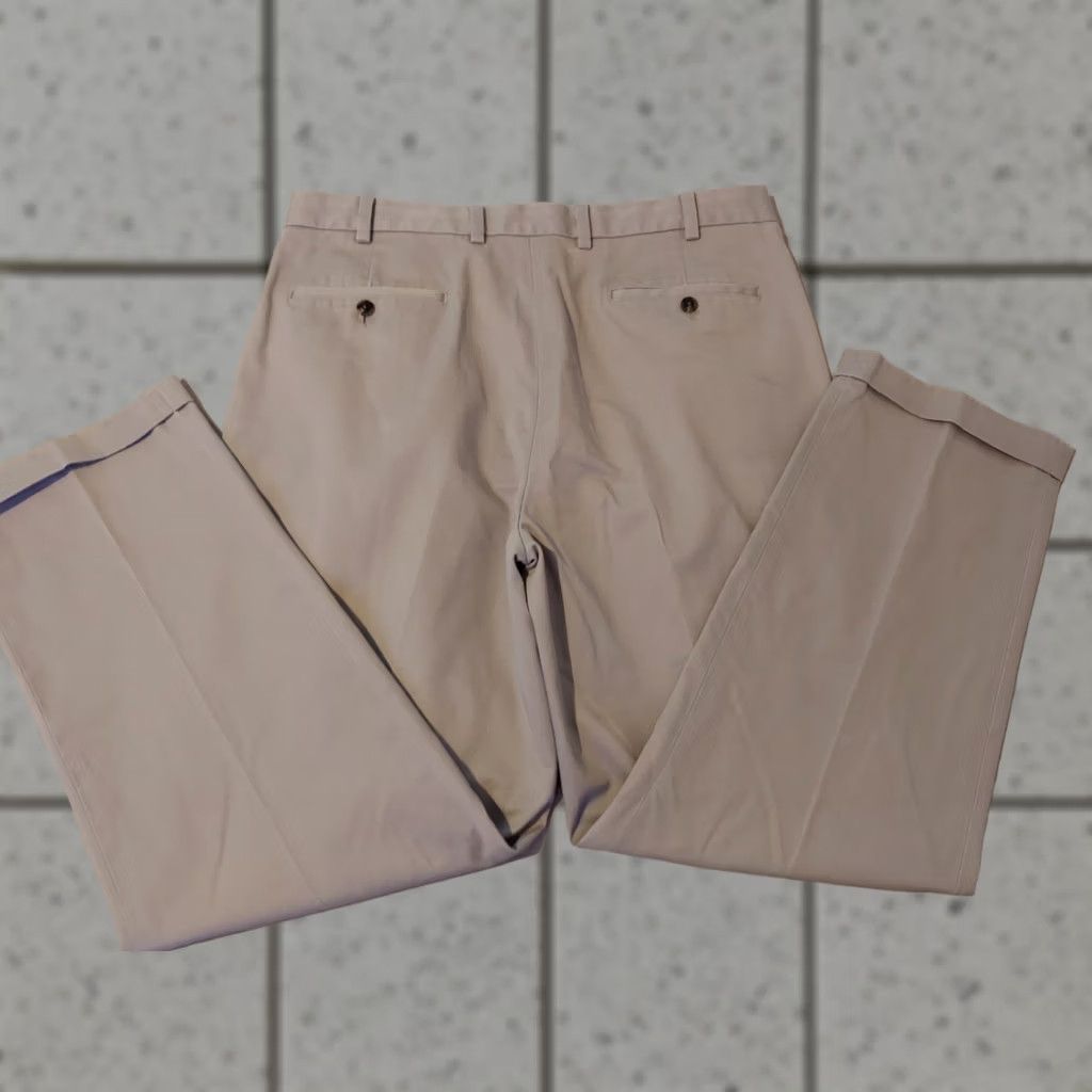 Brooks Brothers Brooks Brothers Khaki Dress Pants Mens 38x32 Cotton Chino Trouser Beige Size US 38 / EU 54 - 1 Thumbnail