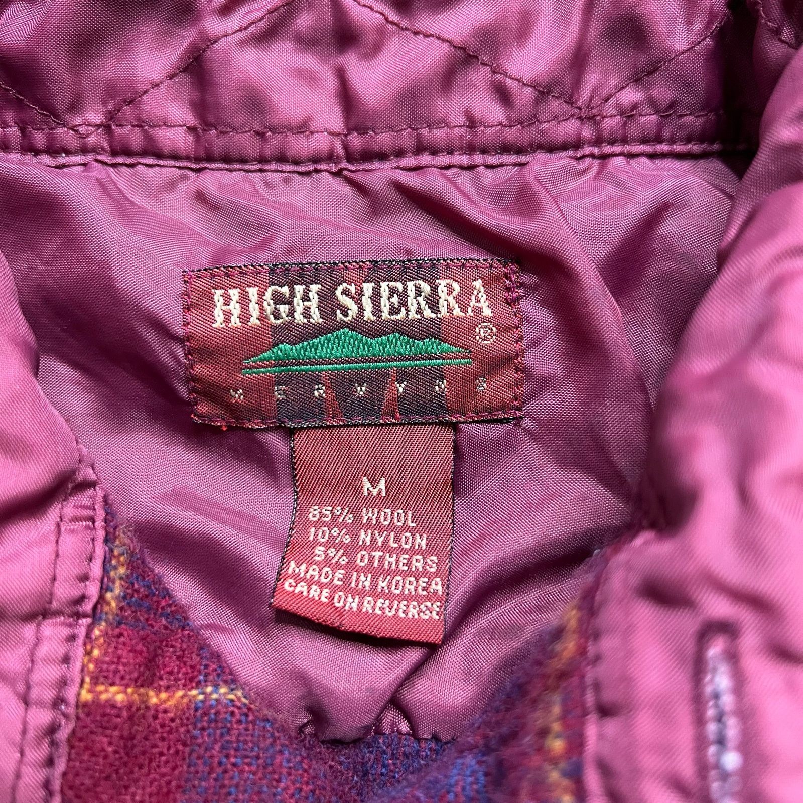 High Sierra Vintage High Sierra Wool Plaid Shirt Jacket Mens M Flaws Size US M / EU 48-50 / 2 - 3 Thumbnail