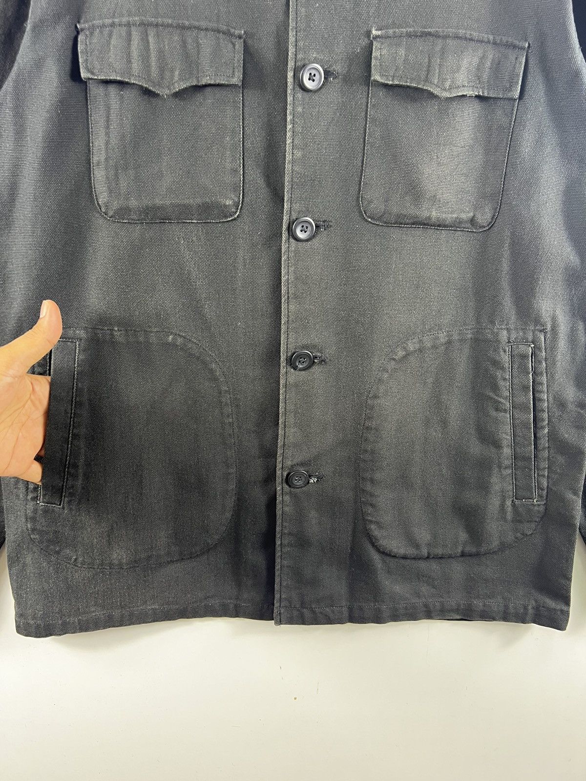 Japanese Brand 🔥 YEOMAN japan Duck Canvas Chore Jacket - M Size US S / EU 44-46 / 1 - 4 Thumbnail