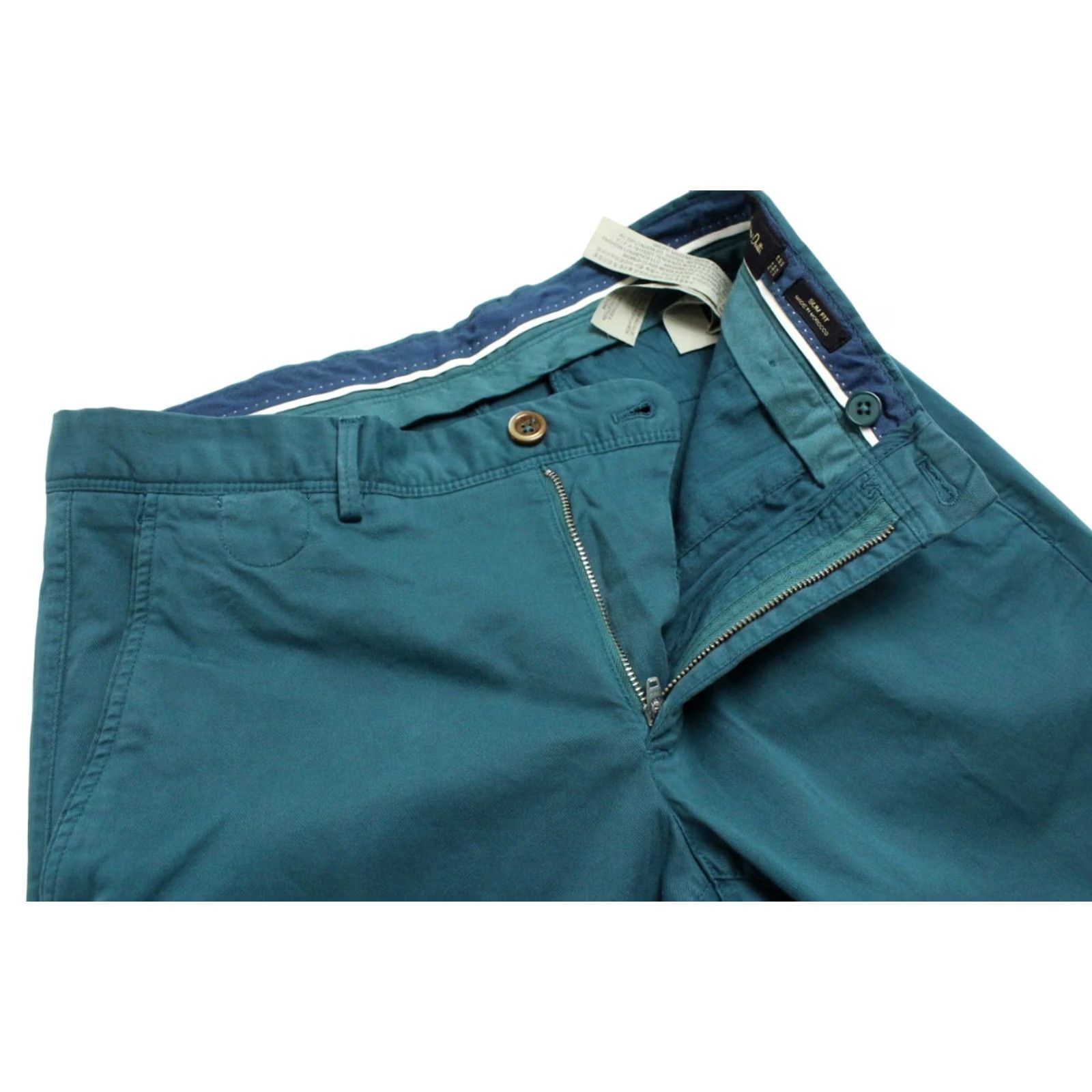 Massimo Dutti MASSIMO DUTTI 0008 Slim Fit Trousers Men's US 30 Chino Zip Fly Size US 30 / EU 46 - 4 Thumbnail