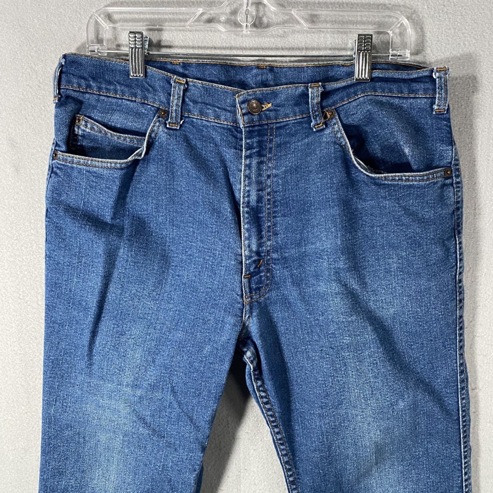 Levi's Vtg Levis Men Orange Tab Denim Blue Jean Pants Size 34 x 28 Size US 34 / EU 50 - 2 Thumbnail