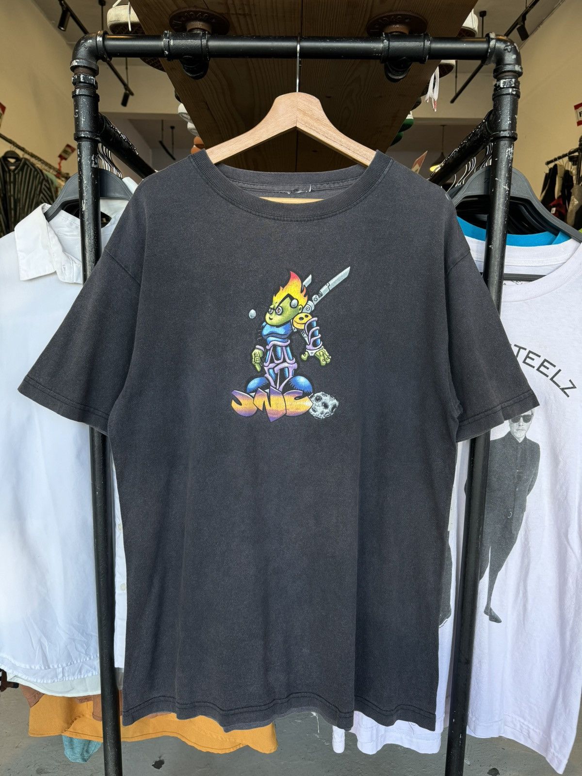 JNCO Vintage JNCO FlameHead Tees / Bjork Nirvana Aphex Twin Size US XL / EU 56 / 4 - 2 Thumbnail