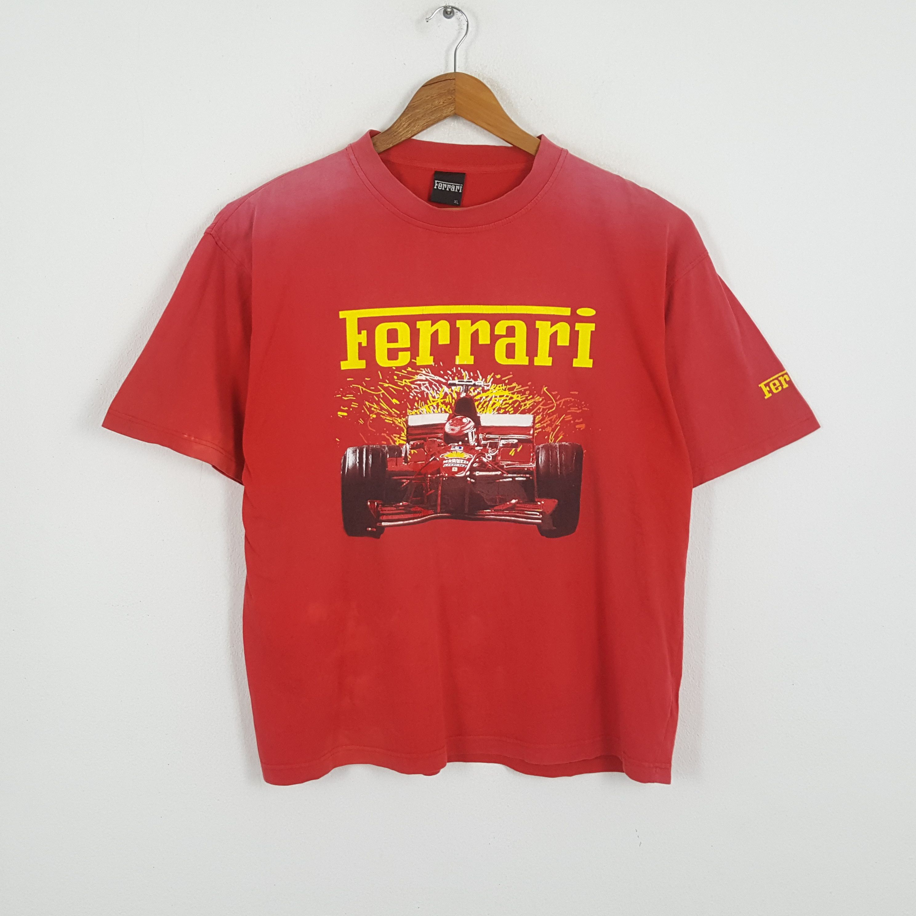 Ferrari × Vintage Vintage FERRARI FORMULA 1 Racing Team T-Shirts Size US XL / EU 56 / 4 - 1 Thumbnail