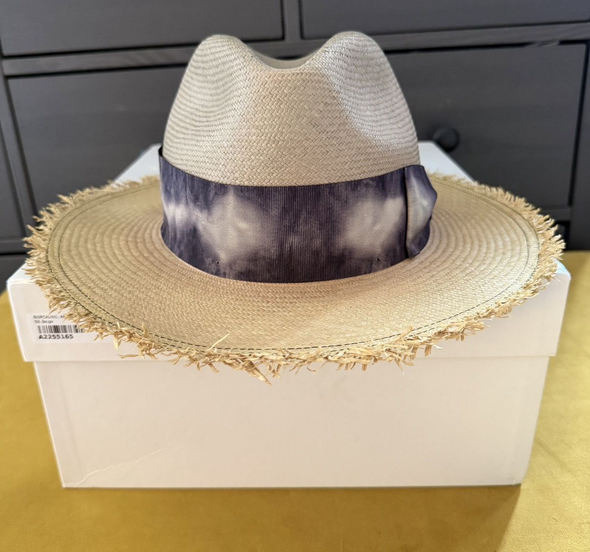 Nick Fouquet Nick Fouquet x Borsalino distressed Panama hat, sz 58/7 1/4 Size ONE SIZE - 2 Thumbnail