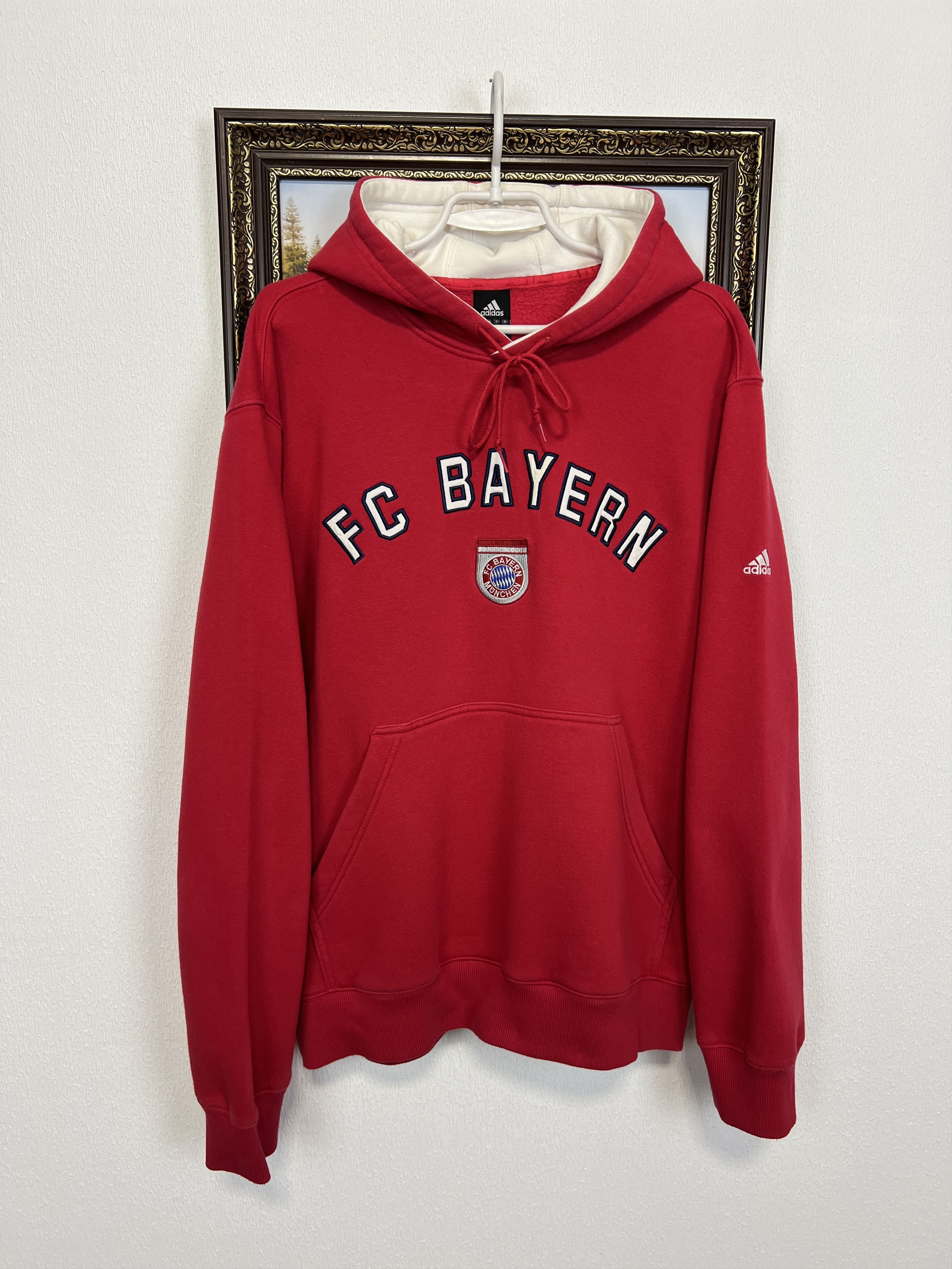 Adidas Vintage Bayern Munich Football Jacket Soccer Hoodie Rare Size US L / EU 52-54 / 3 - 1 Thumbnail