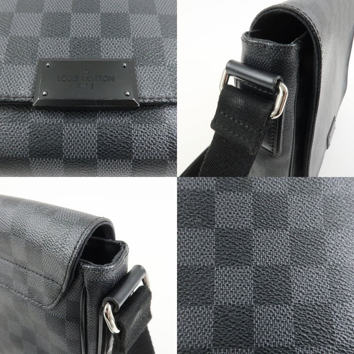Louis Vuitton Louis Vuitton Damier Graphite District PM Crossbody Bag Size ONE SIZE - 6 Thumbnail