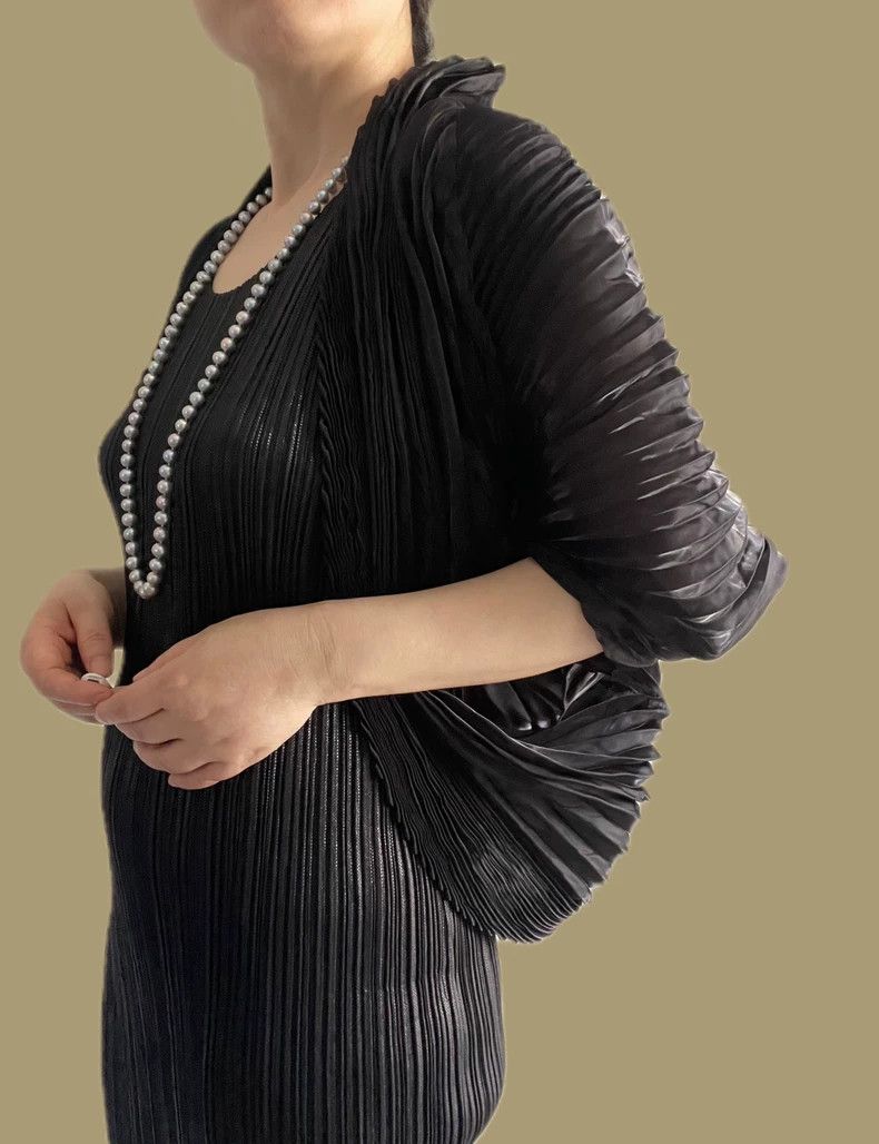 Issey Miyake Issey Miyake size:2 Black main line batsleeve jacket Size S / US 4 / IT 40 - 3 Thumbnail
