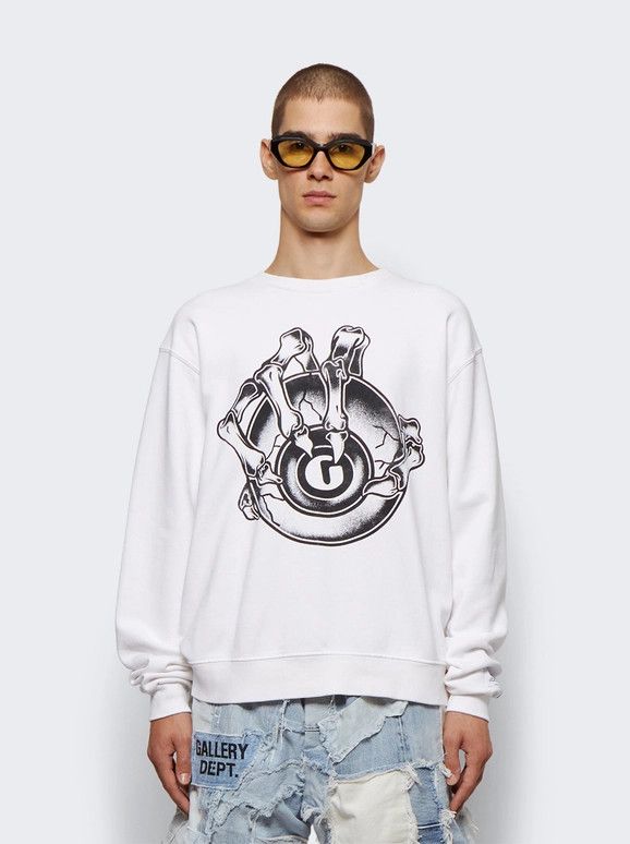 Gallery Dept. o1gr1nt0426 G Ball Crewneck Sweatshirt in White Size US XL / EU 56 / 4 - 3 Thumbnail