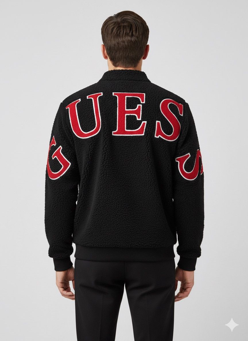 Guess Extremely rare GUESS Ges jacket Boa fleece outerwear GJ31 Size US L / EU 52-54 / 3 - 1 Thumbnail