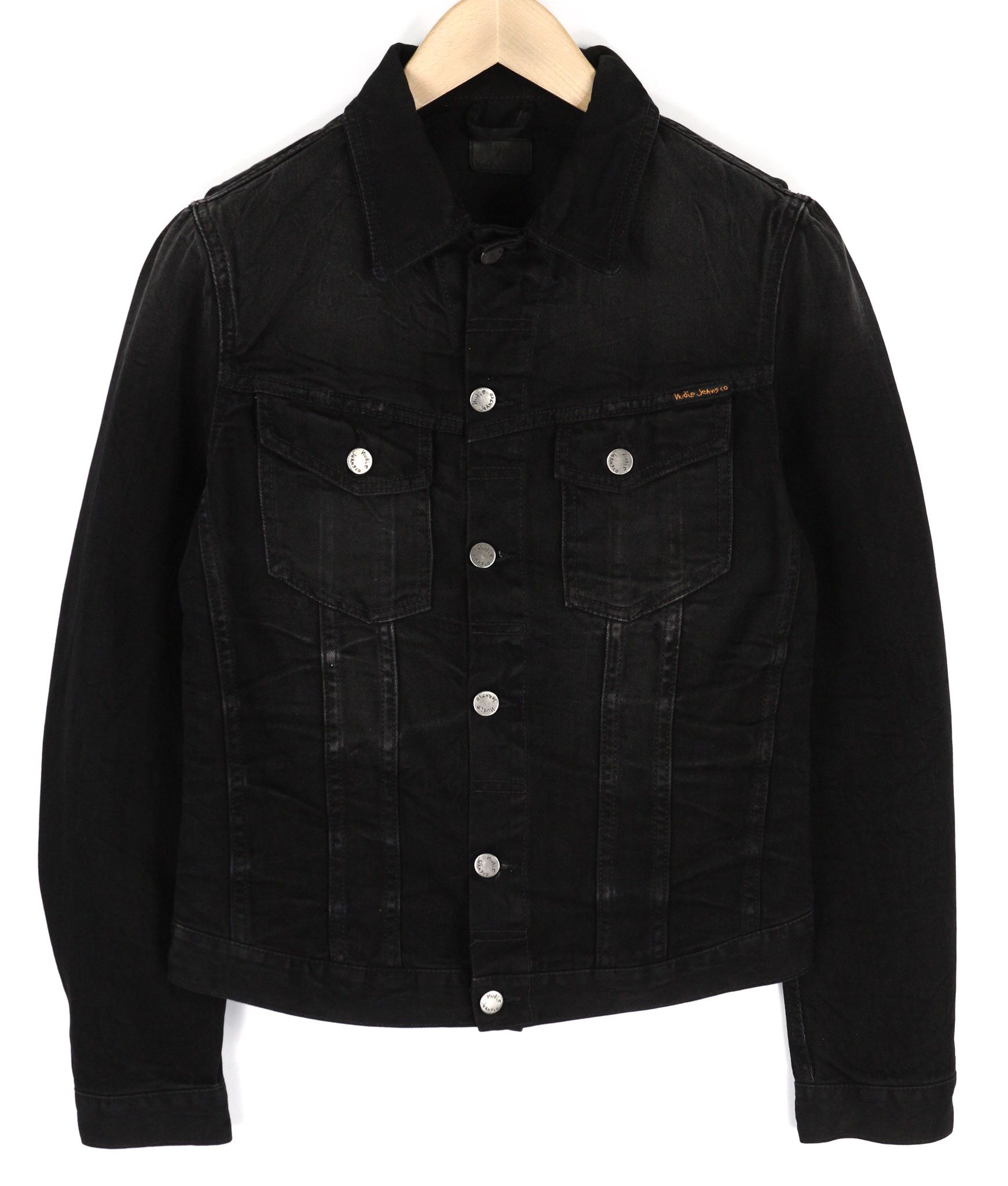 Nudie Jeans BILLY S Dark Shist Denim Jacket 81059 Size US S / EU 44-46 / 1 - 1 Thumbnail