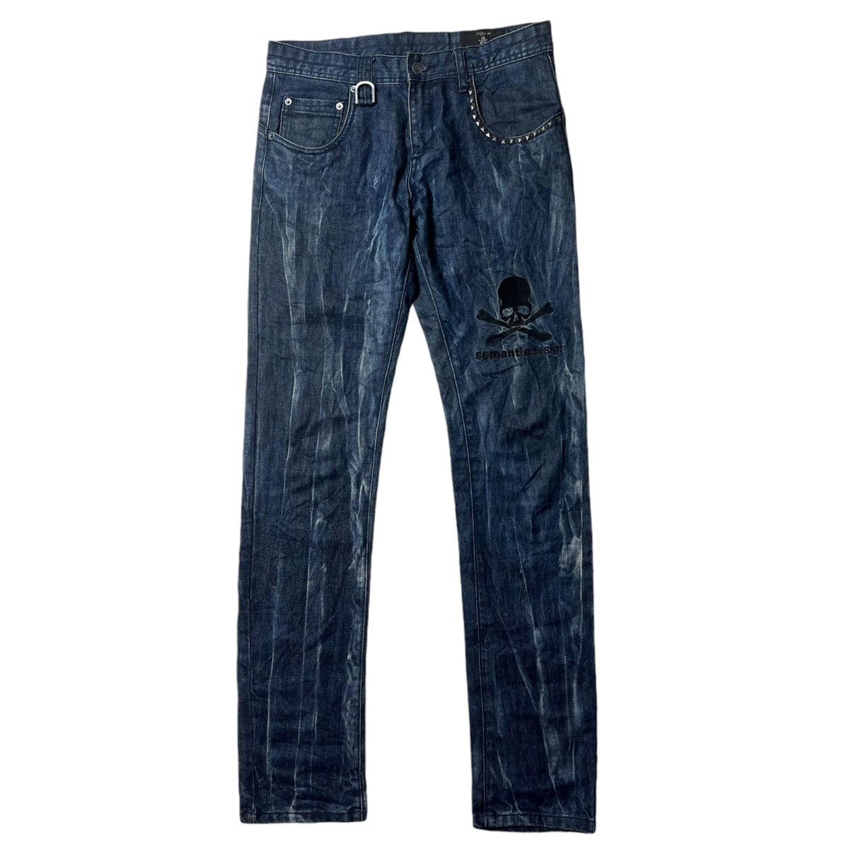 Japanese Brand Roen X Semanticdesign Skull Denim Pants Size US 30 / EU 46 - 1 Thumbnail