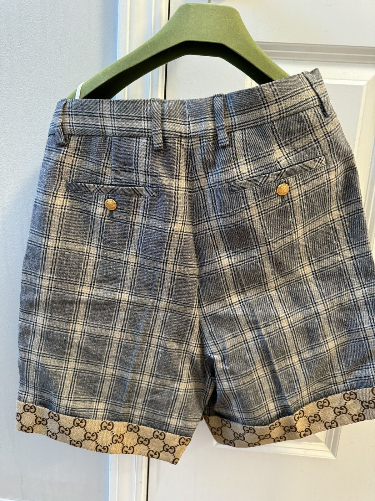 Gucci Gucci Grey Prince Of Wales Check Print Tailored Size 26" / US 2 / IT 38 - 10 Thumbnail