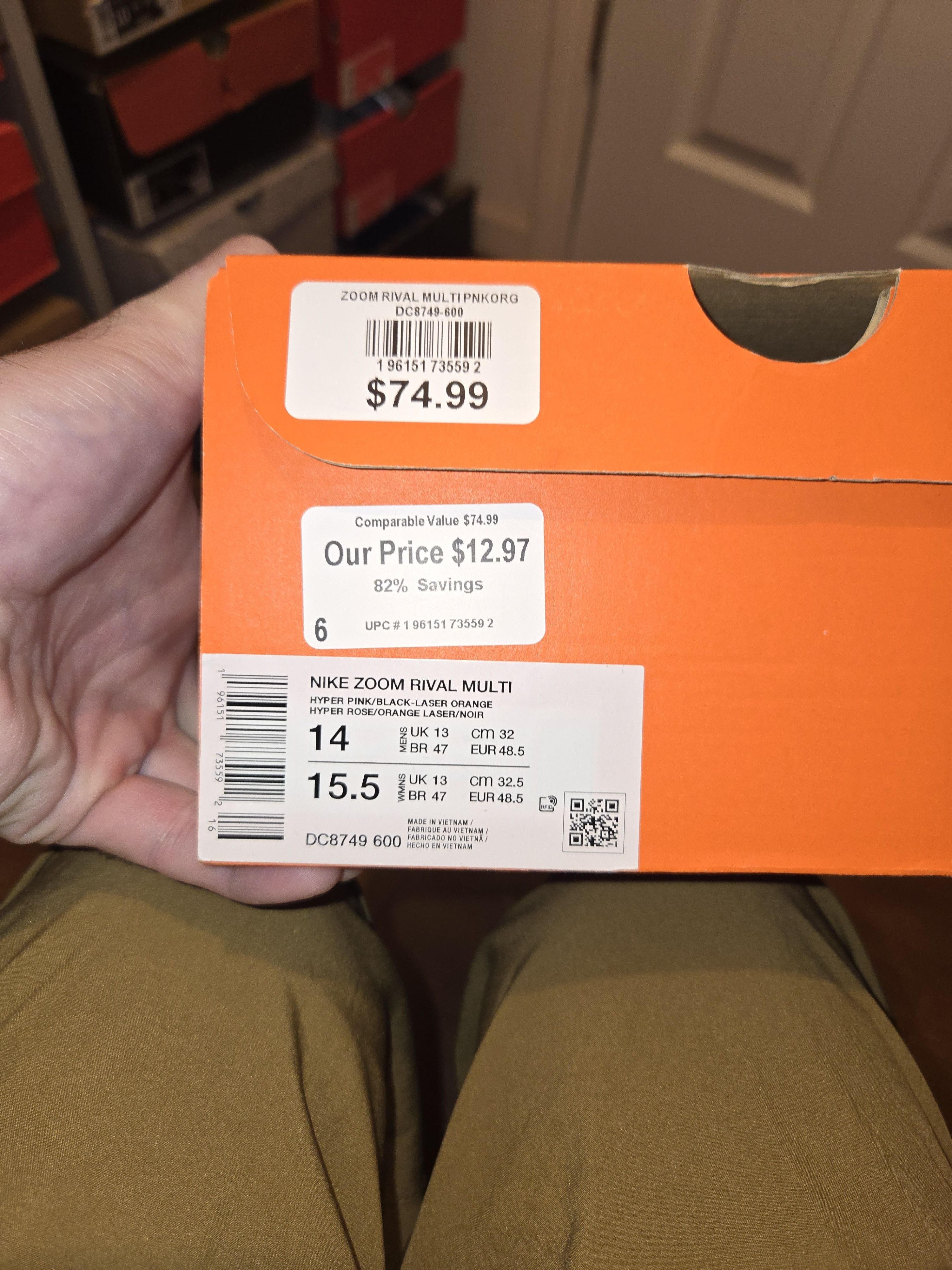 Nike NIKE ZOOM RIVAL MULTI Size US 14 / EU 47 - 6 Thumbnail