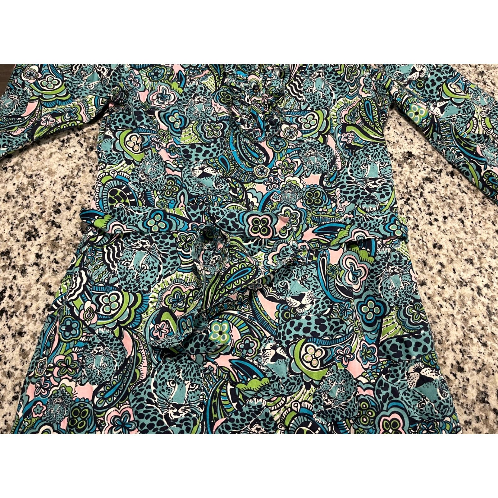 Lilly Pulitzer Lilly Pulitzer Shirt Dress Adult 14 Multicolor Midi Master of the House Sabine Womens Size XL / US 12-14 / IT 48-50 - 3 Thumbnail