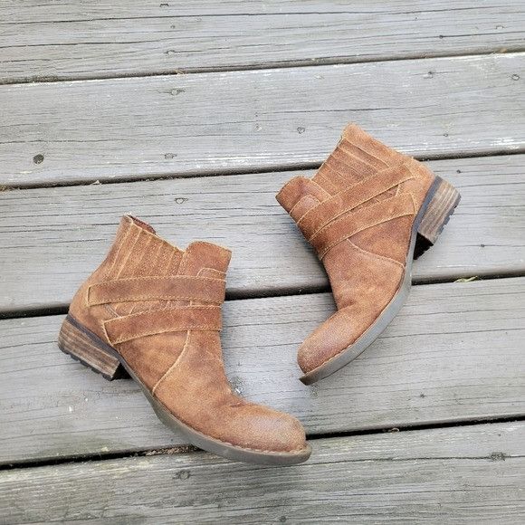 Born Born Moringa Whiskey Brown Suede Leather Double Buckle Strap Size US 7.5 / IT 37.5 - 4 Thumbnail