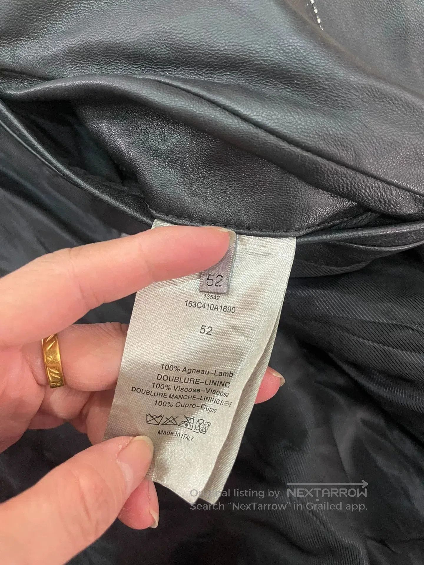 Dior Dior Men's Leather Jacket. Size US L / EU 52-54 / 3 - 6 Thumbnail