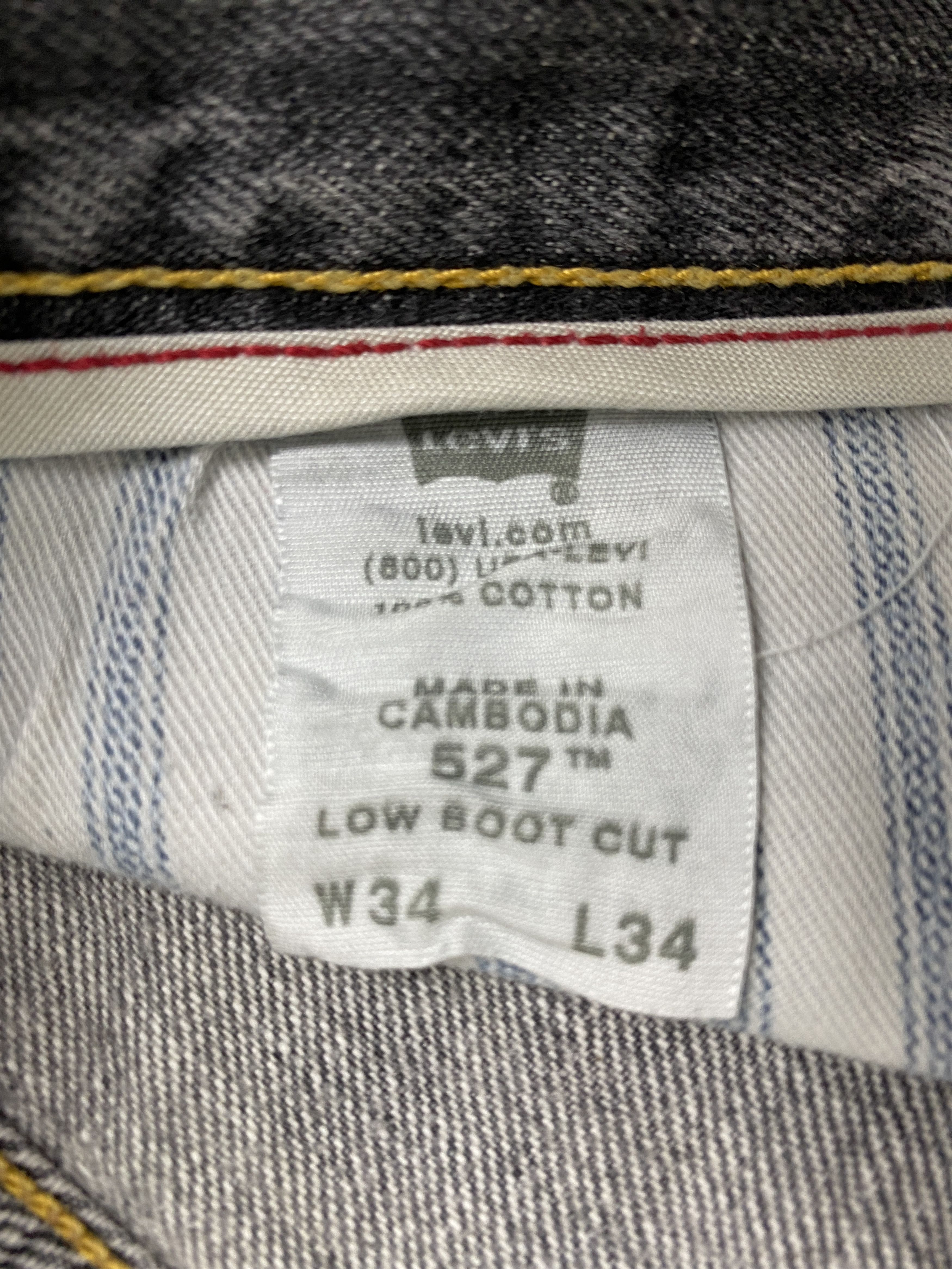 Levi's × Vintage Vintage Levi's 527 Bootcut Faded Black Denim Jeans Size US 35 - 8 Thumbnail