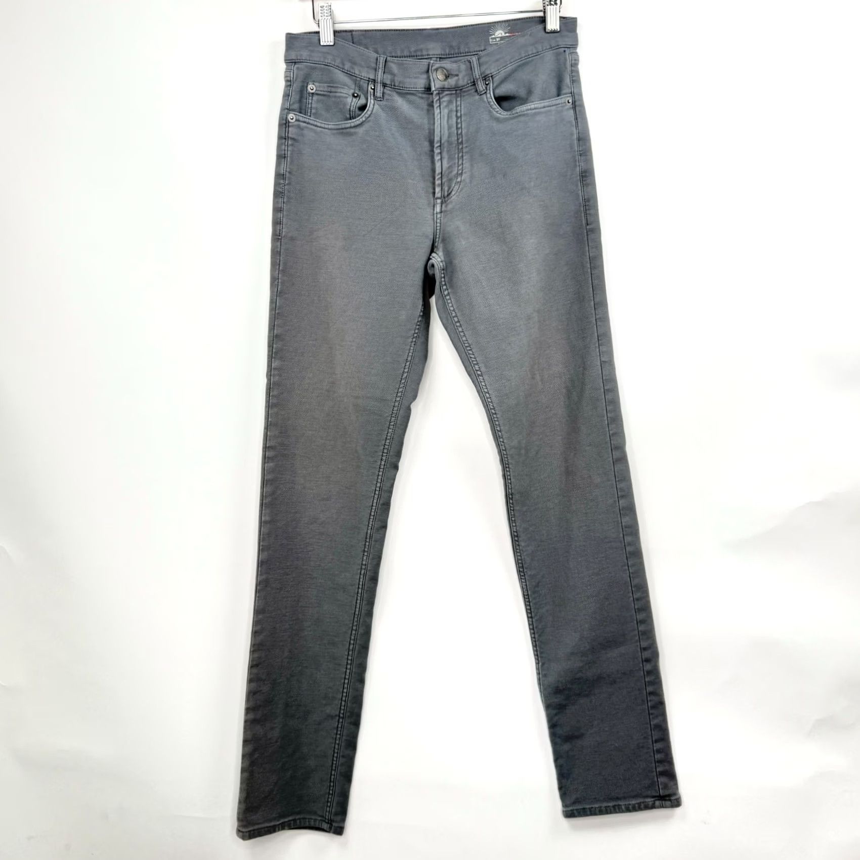Faherty Faherty Slim Chino Pants Mens 29 Gray 5-Pocket 29x31 Stretch Flat Front Casual City Preppy Size US 29 - 2 Thumbnail