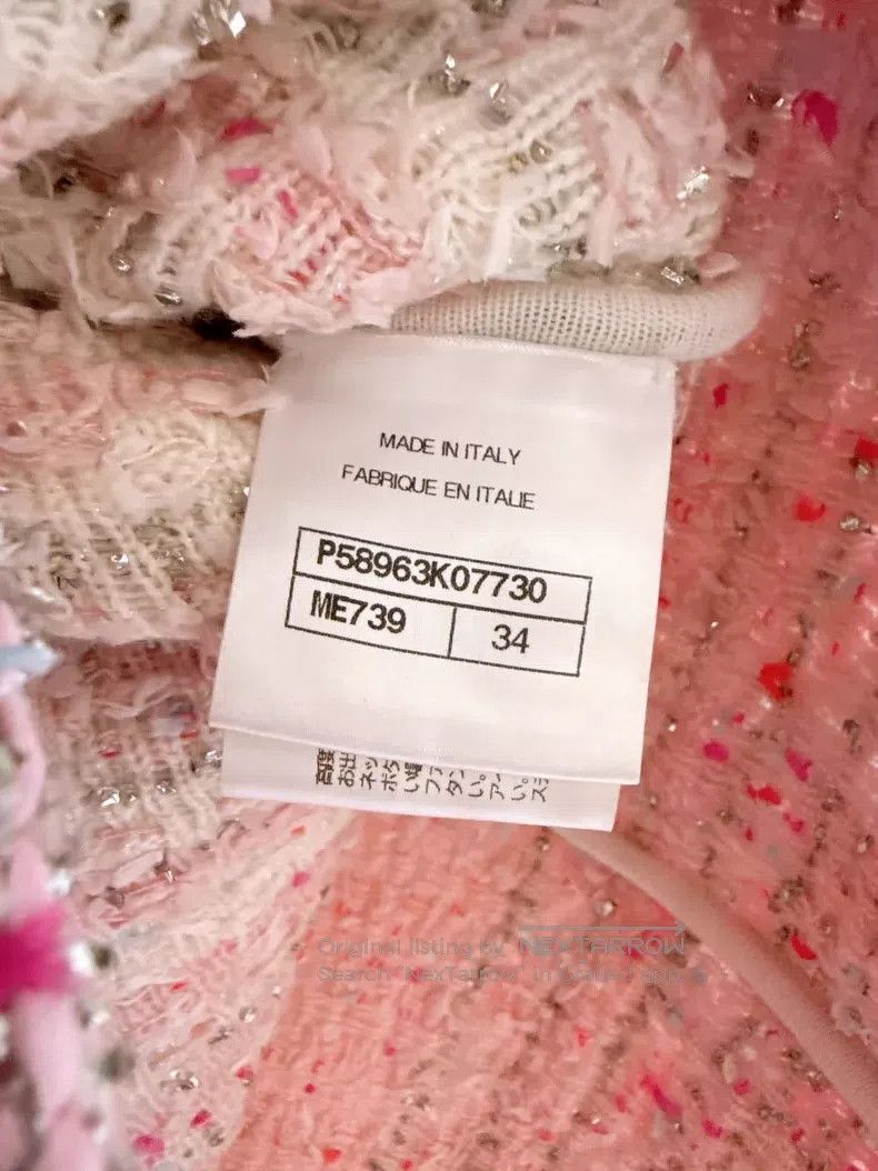 Chanel Chanel Waterfall Series Pink and White Gradient Heavy Indu Size XXS / US 00 / IT 34 - 8 Thumbnail