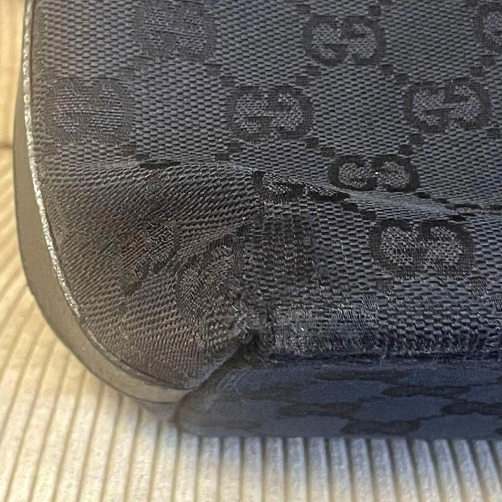 Gucci Gucci - Black Monogram Canvas Shoulder Bag Size ONE SIZE - 9 Thumbnail