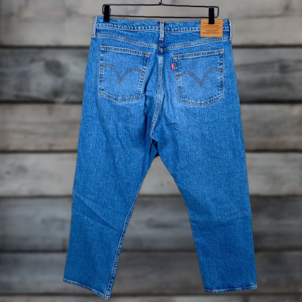 Levi's VINTAGE Levi's Premium Wedgie Fit Straight Leg Jeans Women's 32 Blue Denim Big E Tab Jeans Women 32 Blue Denim 5-Pocket Classic Retro Hipster Ladies Size 24" / US 00 / IT 34 - 1 Thumbnail