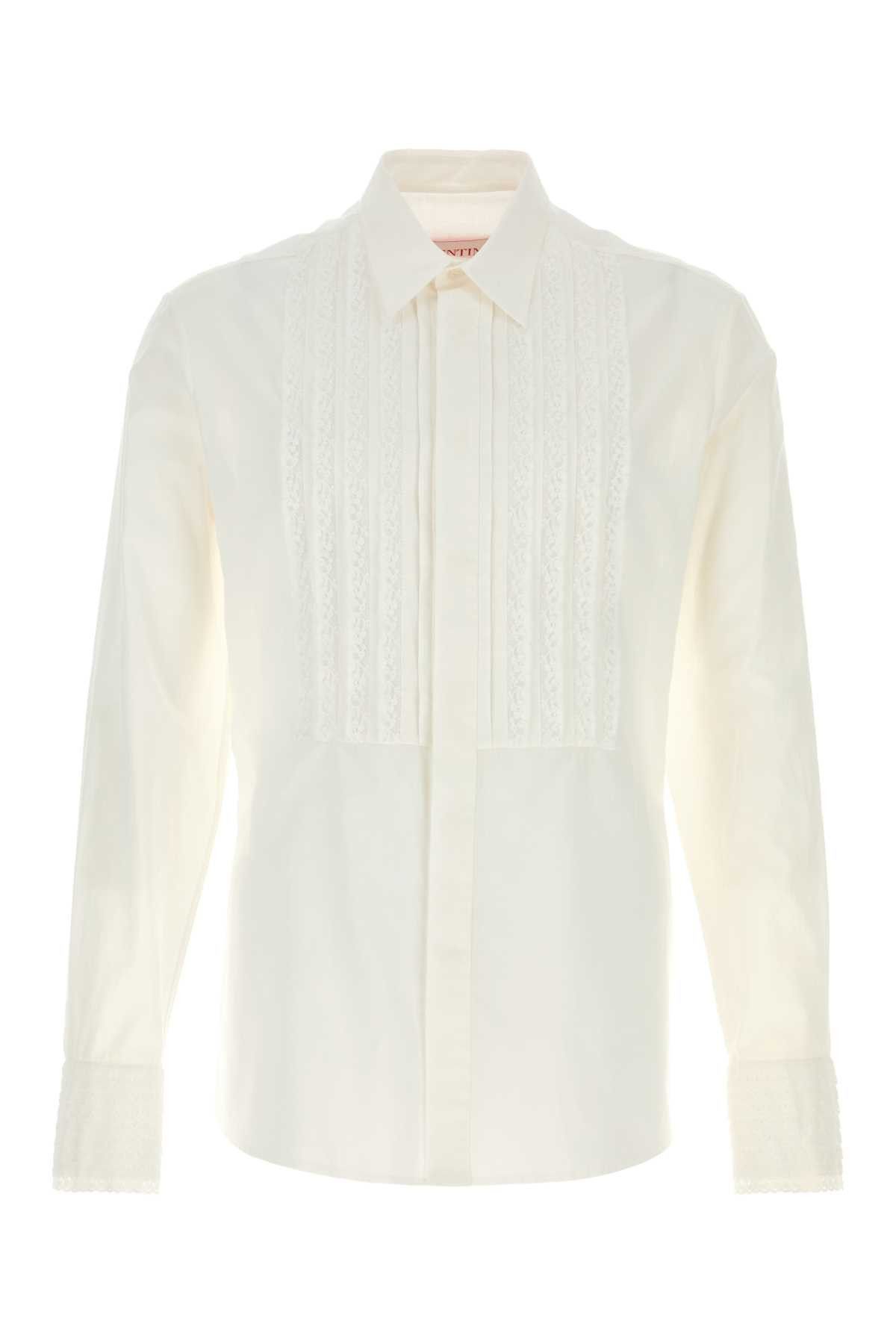 Valentino White Cotton Shirt Size US L / EU 52-54 / 3 - 1 Thumbnail