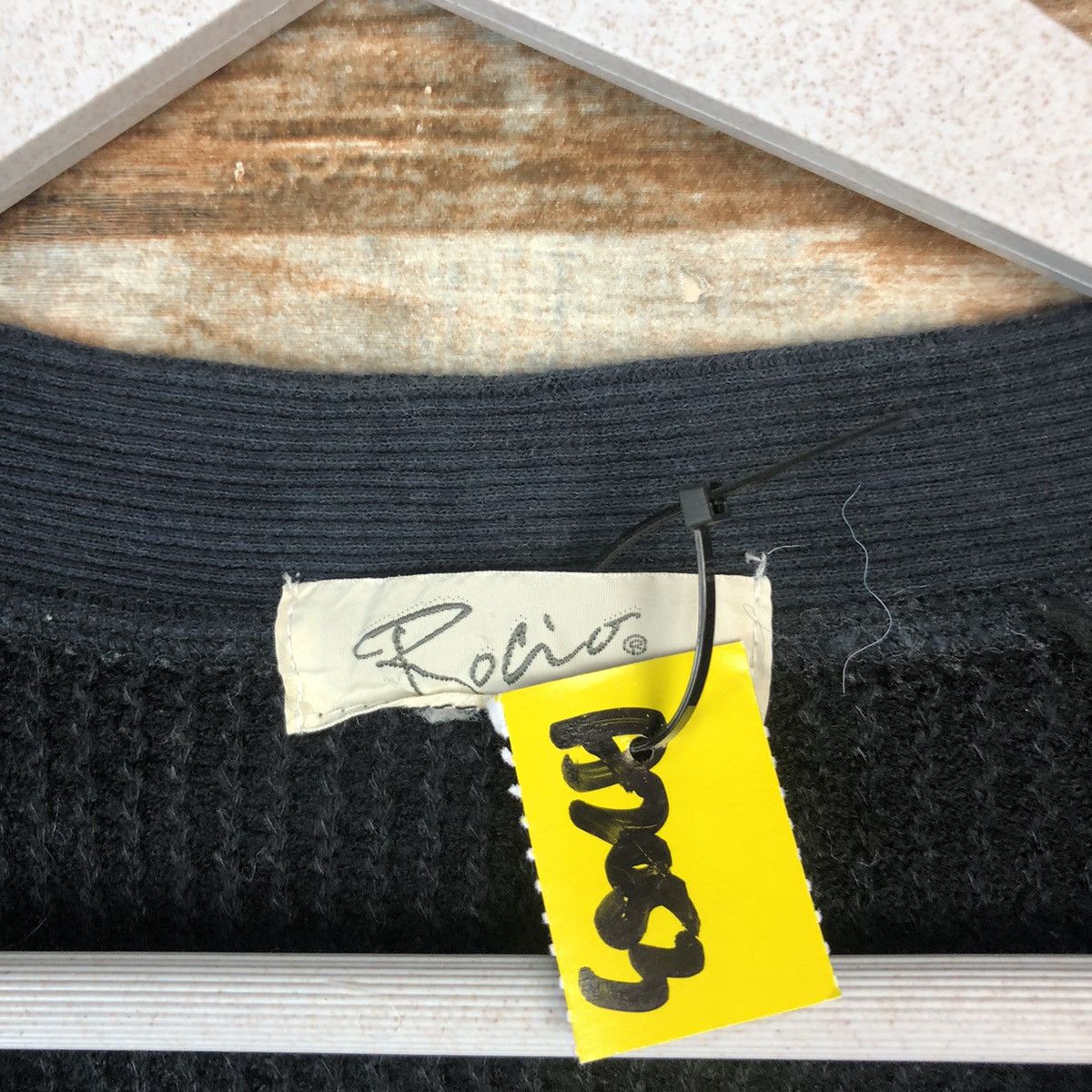 Japanese Brand Rocio Black Cardigan Knitwear vintage #A2052 Size US S / EU 44-46 / 1 - 9 Thumbnail