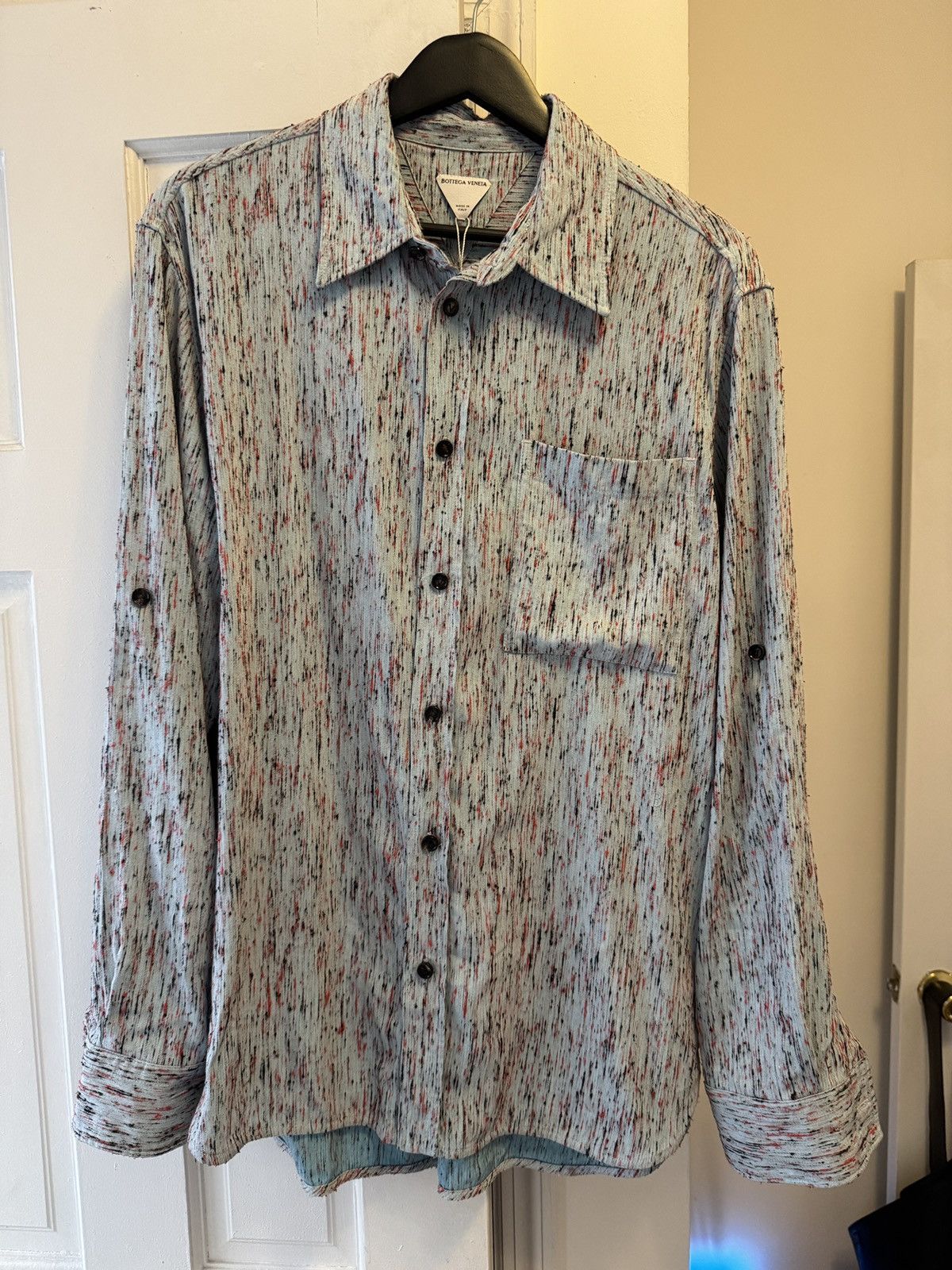 Bottega Veneta BOTTEGA VENETA 24SS Textured silk Shirt, Size 46 Size US S / EU 44-46 / 1 - 4 Thumbnail