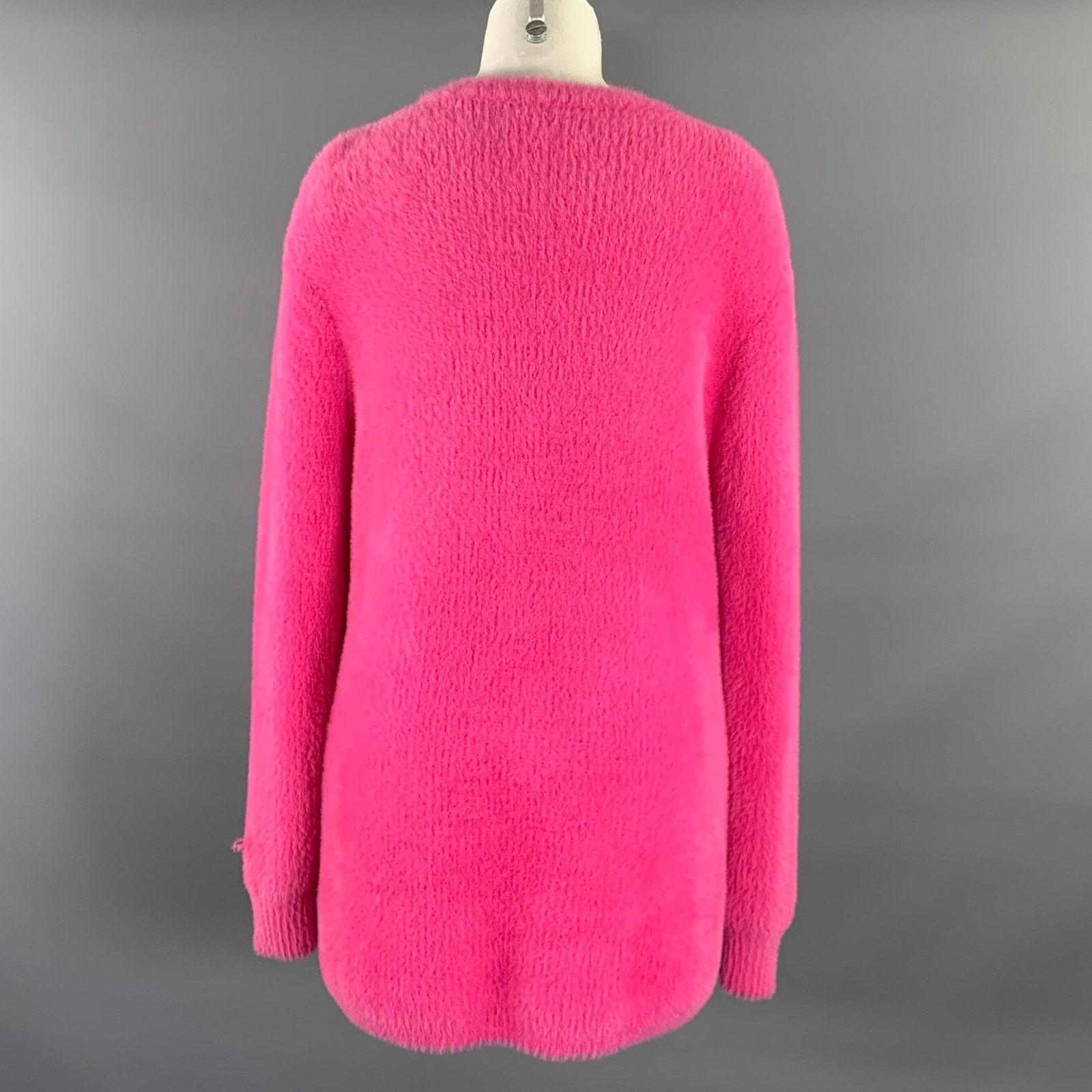 SER.O.YA SER.O.YA Size XS Pink Nylon Knitted Buttoned Cardigan Size XS / US 0-2 / IT 36-38 - 3 Thumbnail