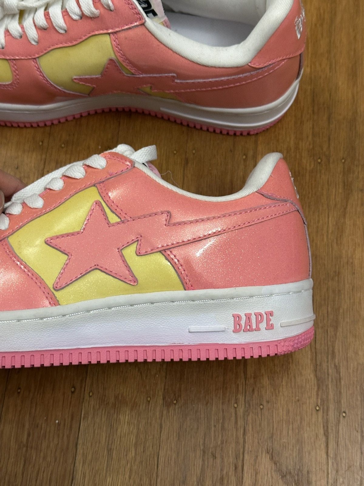 Bape BAPE STA FS-001 GLITTER PINK Size US 9.5 / EU 42-43 - 9 Thumbnail
